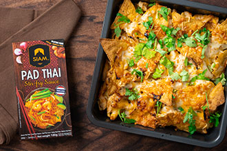 Chicken Pad Thai Nachos