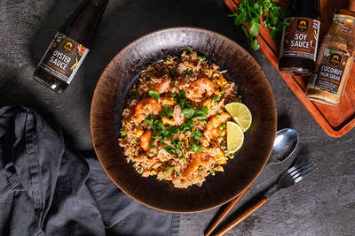 Riz frit thaï aux crevettes