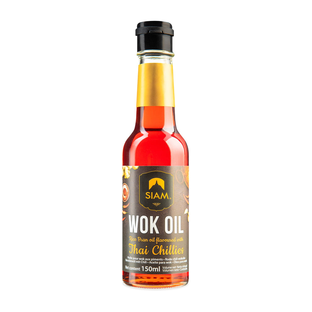 Wok oil with Chillies 150ml - deSIAMCuisine (Thailand) Co Ltd